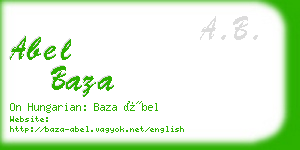 abel baza business card